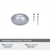 Amerock Vaile 1-3/8 inch (35mm) Length Polished Chrome Cabinet Knob - 10 Pack - 4 of 4