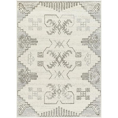 Mark & Day Shequila 7'10"x10" Rectangle Woven Indoor Area Rugs Light Gray: Geometric, Stain-Resistant, Bohemian Style