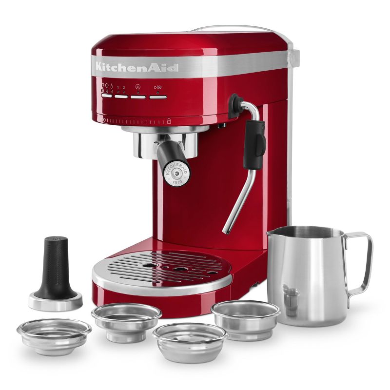 KitchenAid Semi-Automatic Espresso Machine - Empire Red, 4 of 11