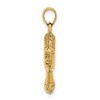 Black Bow Jewelry 14k Yellow Gold 3D Polished Egyptian Nefertiti Pendant - 2 of 4