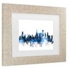 Trademark Fine Art Michael Tompsett Chicago Illinois Skyline II Matted Framed Art - 3 of 4