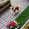 Chic Crate-Plastic Interlocking Decking Tiles – 44Pcs | 12x12in Waterproof | Pool/Backyard | Dark Gray - 4 of 4