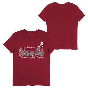 NCAA Alabama Crimson Tide Girls' Crew Neck T-Shirt - 1 of 3