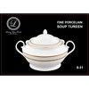 Lorren Home Trends Porcelain 4.25 Qt. Souptureen w/Lid Amelia - 4 of 4