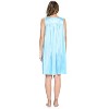 Casual Nights Women's Tricot Sheer Lace Sleeveless Nightgown - 3 of 4