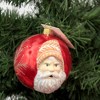 Vaillancourt Santa Portrait  -  One Ornament 3.5 Inches -  Christmas Ornament  -  Or20502  -  Glass  -  Red - image 3 of 3