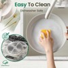 Itopfox 19-Piece Ceramic Nonstick Cookware Set with Detachable Handles, Induction Safe Pots and Pans, Dishwasher Oven Safe, Granite Grey and White - 4 of 4
