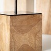 7.75"H, 10.5"H and 13.25"H Sullivans Modern Block Pillar Holder - Set of 3, Black - 2 of 3