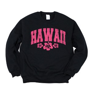Simply Sage Market Women's Graphic Sweatshirt Hawaii Varsity Grunge - 1 of 3
