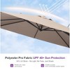 PURPLE LEAF Cantilever Patio Umbrella Outdoor Offset Umbrella with 3 Years Fade Resistance Recycled Fabric With Base - 4 of 4