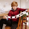 Hope & Henry Boys' Organic Long Sleeve Mock Neck Button Sweater with Intarsia Yoke, Oxblood Herringbone, X-Small - 2 of 4