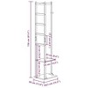 vidaXL Bamboo Coat Rack with Hooks and Shelves 38.5 x 30 x 156 cm - 3 of 4