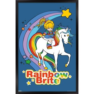 Trends International Rainbow Brite - Rainbow Bright & Starlite Framed Wall Poster Prints - 1 of 4