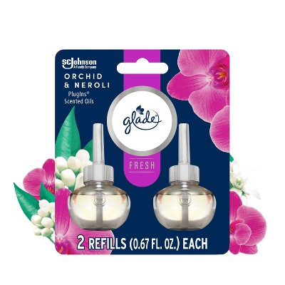 Glade PlugIns Scented Oil Air Freshener - Orchid & Neroli - 1.34oz/2pk