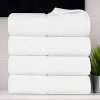 Ribbed Cotton Highly Absorbent Medium Weight 12 Piece Assorted Towel Set by Blue Nile Mills - 2 of 4