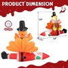 NAYSAYE Christmas Inflatable Holiday Decorations 4.9FT Turkey and Santa Claus Funny Display for Yard Party, Multicolor, 59.1"*26.8"*59.1" - 4 of 4