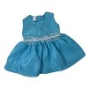 Doll Clothes Superstore Shiny Blue Dress Fits 15-16 Inch Cabbage Patch Kid And Baby Dolls - 4 of 4