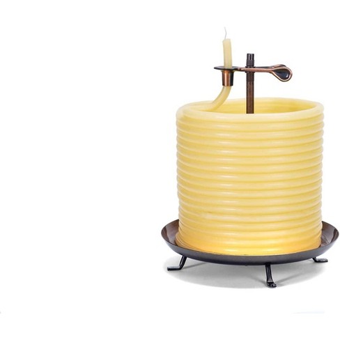 Candle By The Hour 40-hour Hurricane Lantern, Eco-friendly Natural Beeswax  With Cotton Wick : Target