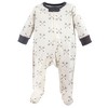Touched by Nature Baby Boy Organic Cotton Zipper Sleep and Play 3pk, Fox, 6-9 Months - 4 of 4