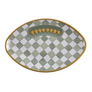 Cook With Color Checkered Football Serving Plate - 1 of 3