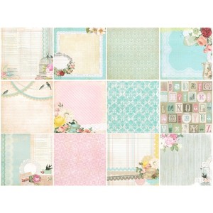 Wrapables 6x6 Decorative Single-Sided Scrapbook Paper for Arts & Crafts Projects, Scrapbooking, Card-Making - 1 of 4