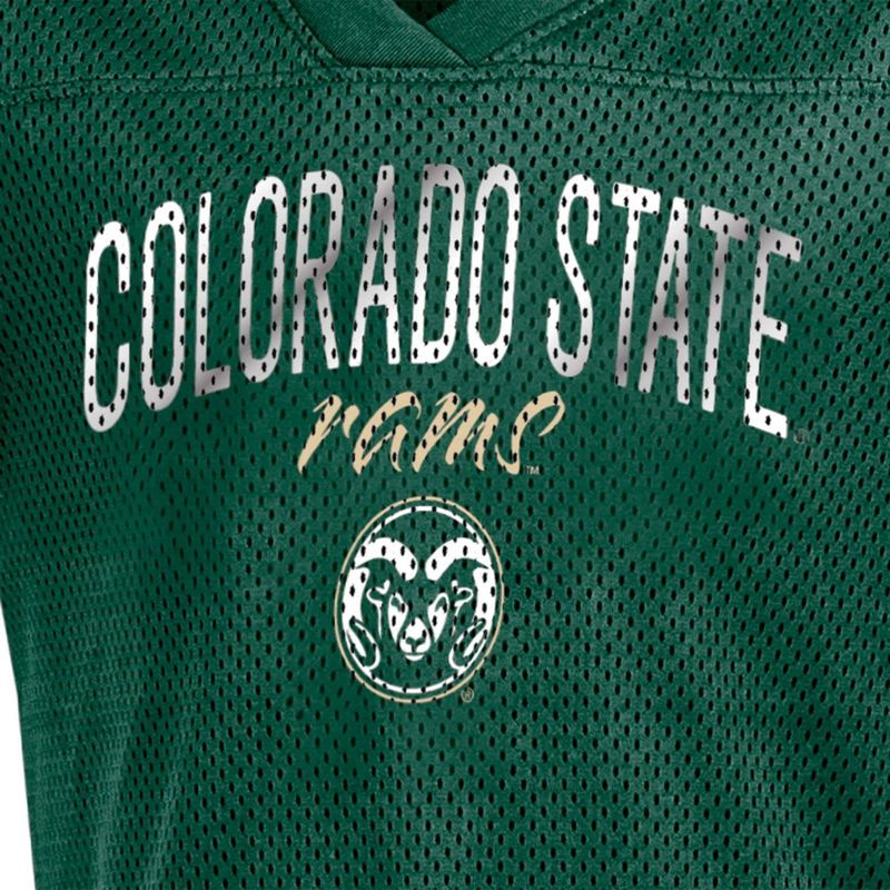 NCAA Colorado State Rams Girls&#39; Mesh T-Shirt Jersey, 3 of 4