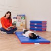 ECR4Kids Premium Folding Rest Mat, Blue/Red, 5-Pack - 3 of 4