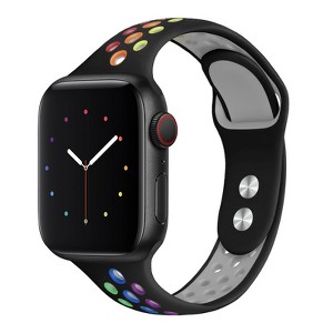 HTUTWOOO Compatible with Apple Watch Band 45mm 44mm 46mm 42mm 49mm Ultra 2,Soft Silicone Sport Bands Wristband Replacement Strap for iWatch SE Series - 1 of 4