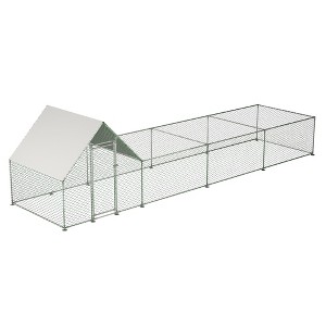 Racxily Metal Chicken Coop & Run with Cover - 1 of 4