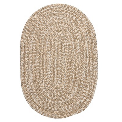 Colonial Mills Howell Tweed Braided Rug, Sand 42"x66", Oval Shape