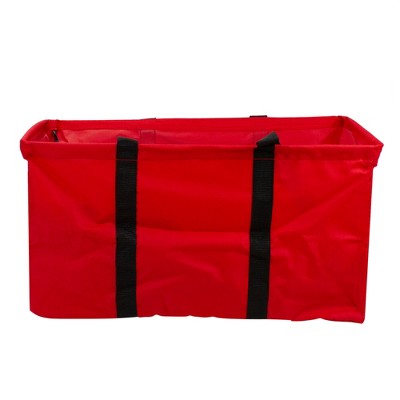 Northlight 22" Red Collapsible Multi-Purpose Christmas Storage Bag with Carrying Handles