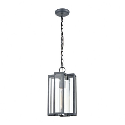 Elk Home Bianca 1 - Light Pendant in  Aged Zinc