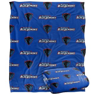 Depaul University Logo Pattern Silky 50x60 Blanket, 1 Sided - 1 of 4