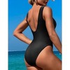 Womens Swimsuits Sleeveless Round Neck Mesh Insert Swimsuit Bikini - 2 of 3