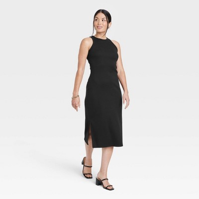 Women's Sleeveless Rib Knit Dress - A New Day™
