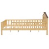 PAGED Modern Wooden Platform Bed, Twin Size Bed Frame with Fence, Headboard and LED Light for Boy and Girl, No Box Spring Needed - 4 of 4