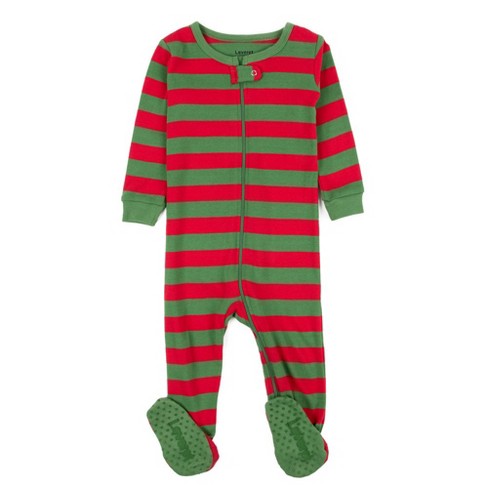 Striped onesie christmas online pajamas