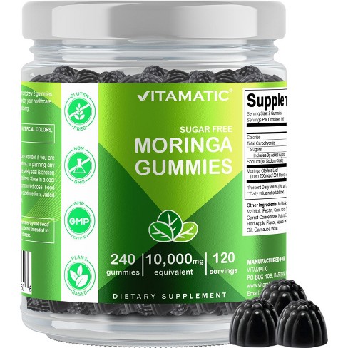 Vitamatic | Moringa 10000 mg Equivalent | 240 Gummies - image 1 of 4