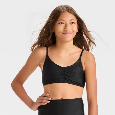 Girls' 'ride The Wave' Solid Bikini Swim Bottom - Art Class™ Black Xs :  Target