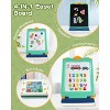 Aoibox 4 in 1 Foldable Tabletop Kids Art Easel Double Sided Chalkboard Magnetic Whiteboard Adjustable Green Gift - 4 of 4