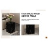Coolbibila Modern Rectangle Solid Wood MDF Coffee Table,Luxury Bedroom Living Room Coffee Side Table,Wood Corner End Table - 3 of 4