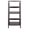 29.21 2 Tier Leo Shelf Storage or Bookshelf Wide Espresso Brown - Winsome