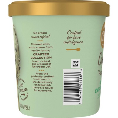 Kemps Crafted Collection Mint Chocolate Chip Ice Cream - 1.5qt