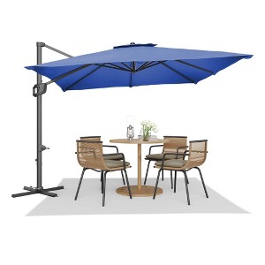 Cantilever Patio Umbrella 10x10ft Large Rectangle Umbrella Outdoor Market Umbrellas 360 Rotation Offset Hanging Outdoor Shade - 1 of 4