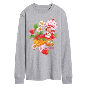 Men's - Strawberry Shortcake - Wheelbarrow And Custard Long Sleeve Graphic T-Shirt - 1 of 3