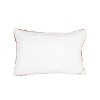 16x24 Outdoor Geometric Filled Lumbar Pillow Red by Foreside Home & Garden - 4 of 4
