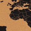 Juvale Cork Board World Map with Push Pins and Screws, Travel Tracker Map for Home and Office Wall Decoration, 23.5 x 15.75 In - 3 of 4