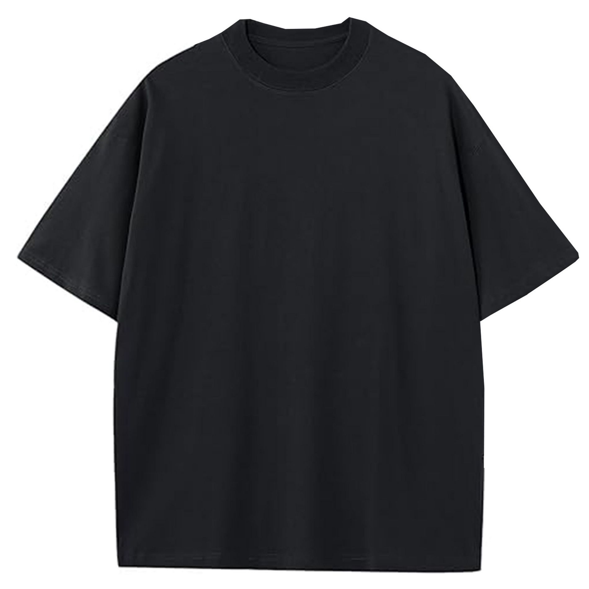 Blu Rock Men's Oversized Heavyweight Cotton Crew Neck Short Sleeve Tee Loose Fit Tops