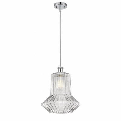 Springwater - 1 Light Stem Hung Mini Pendant In Industrial Style-14 Inches Tall and 12 Inches Wide