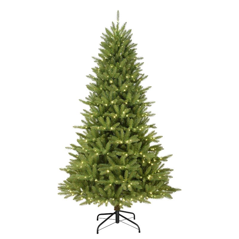 7.5ft Puleo Pre-Lit Full Fraser Fir Artificial Christmas Tree Clear Lights, 1 of 7